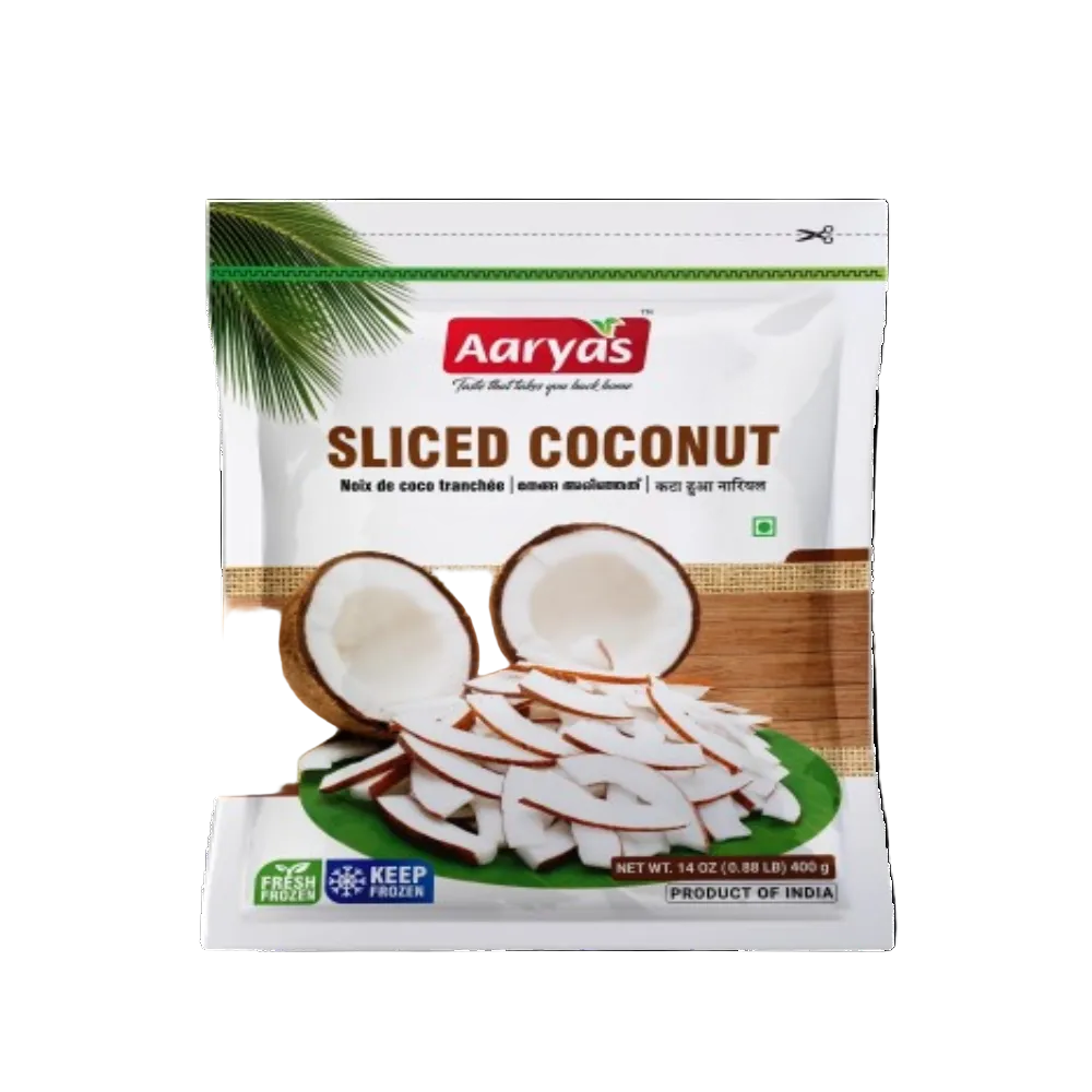 Buy Aaryas Frozen Sliced Coconut 400g online at the best price from FAIRMART.