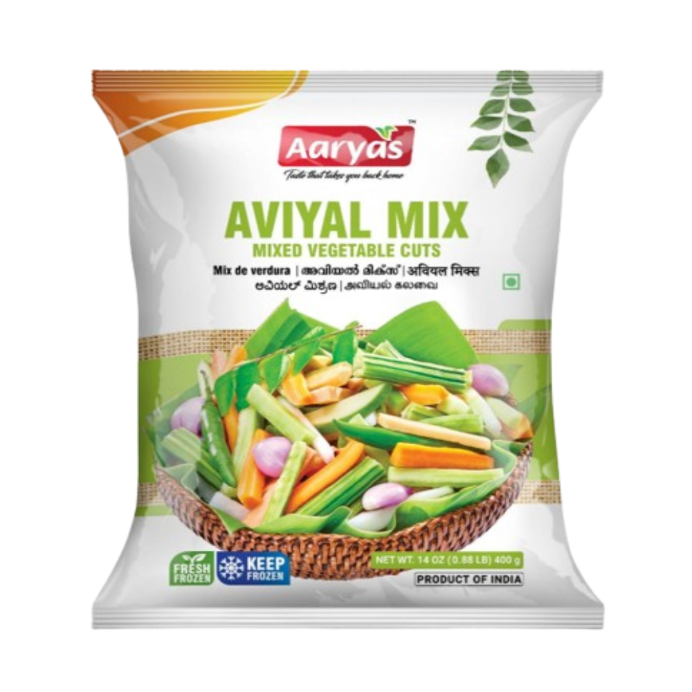Buy Aaryas Frozen Avial Mix 400g online at the best price from FAIRMART.