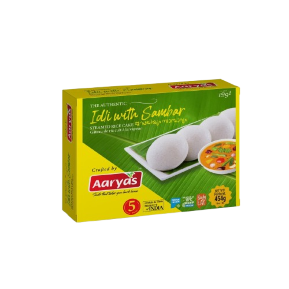 Buy Aaryas Frozen Idli With Sambar 454g online at the best price from FAIRMART.