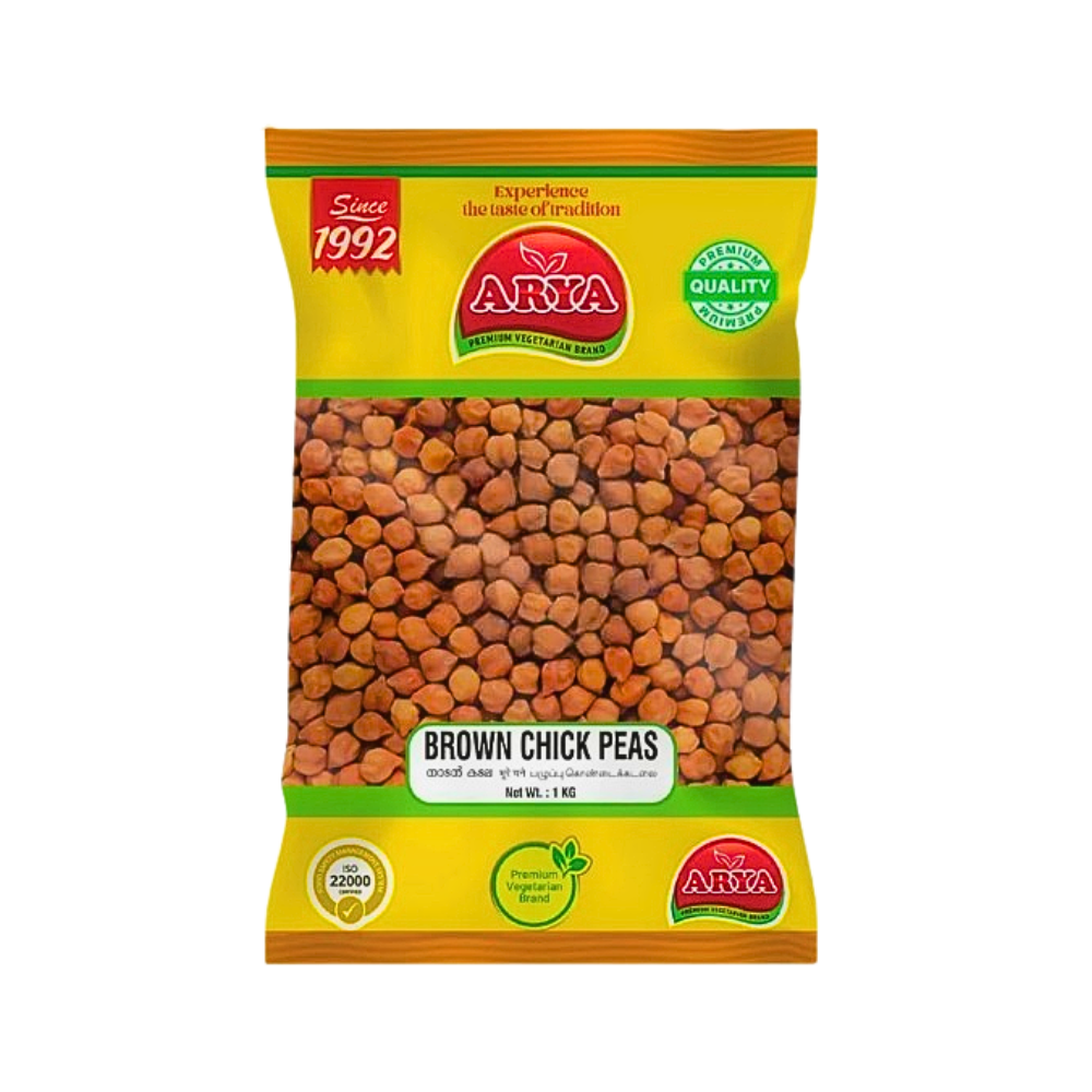 Buy Arya Foods Brown Chickpeas 1kg online at the best price from FAIRMART.