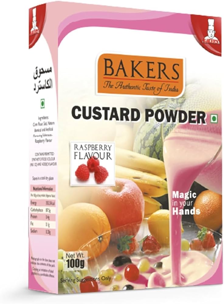 Bakers Custard Powder Raspberry 100g