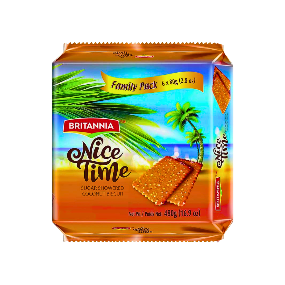 Buy Britannia Nice Time Coconut Biscuits 480g online at the best price from FAIRMART.