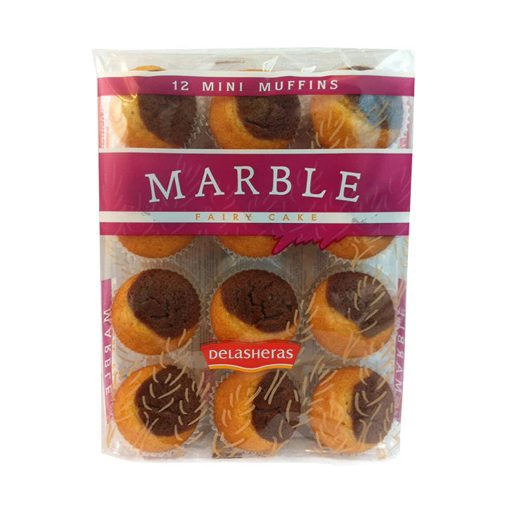 Delasheras Mini Muffins Marble Fairy Cakes 12Pcs