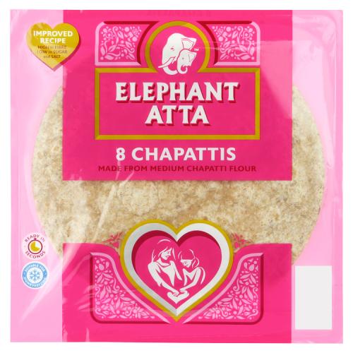 Elephant Atta Frozen Chapattis (Pack Of 8) 360g