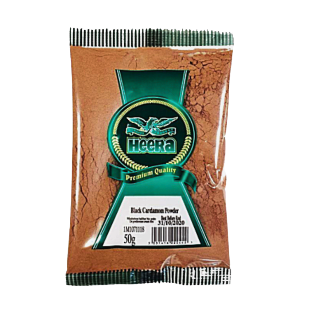 Buy Heera Black Cardamom Powder 50g Online in Fairmart UK