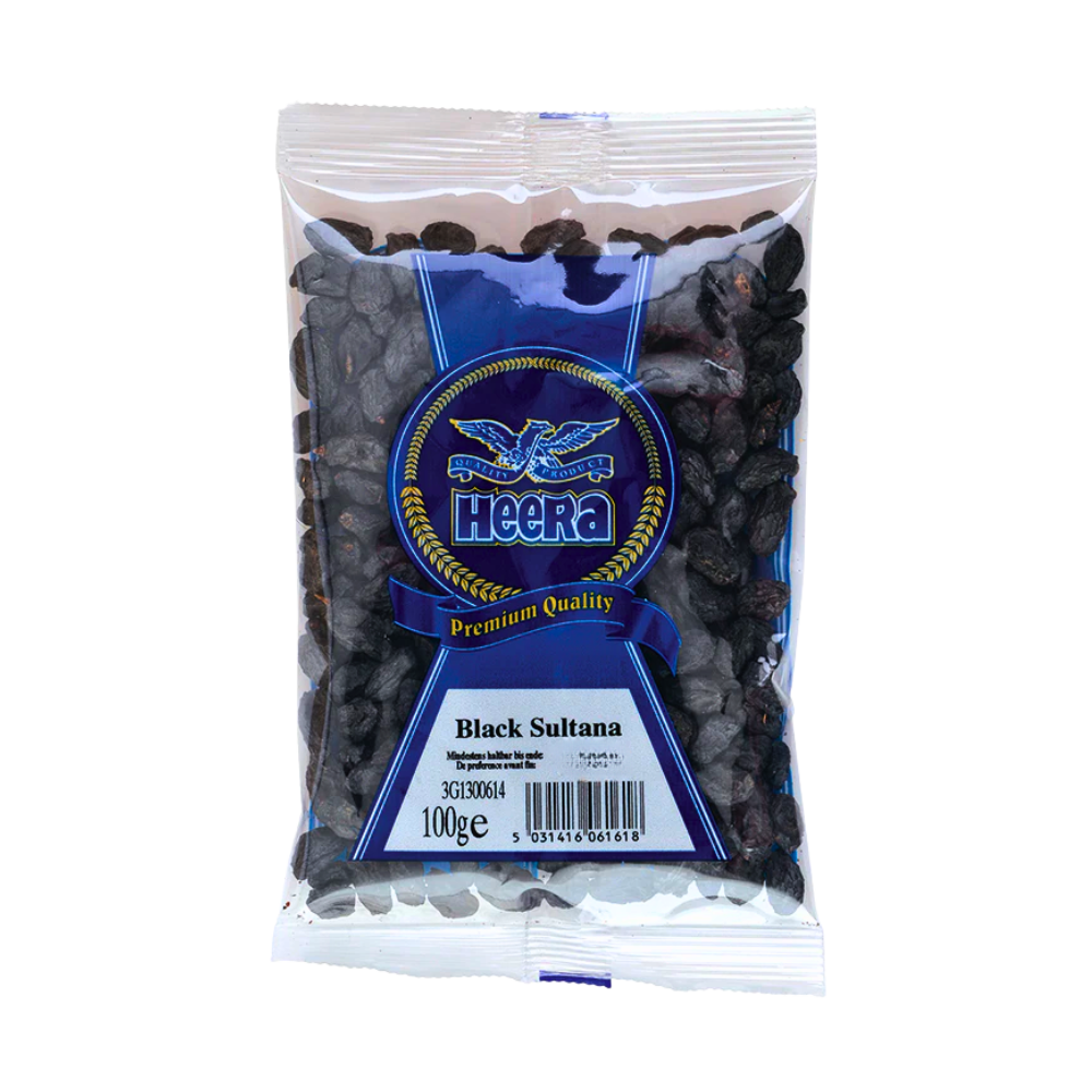 Buy Heera Black Sultana 100g Online in Fairmart UK
