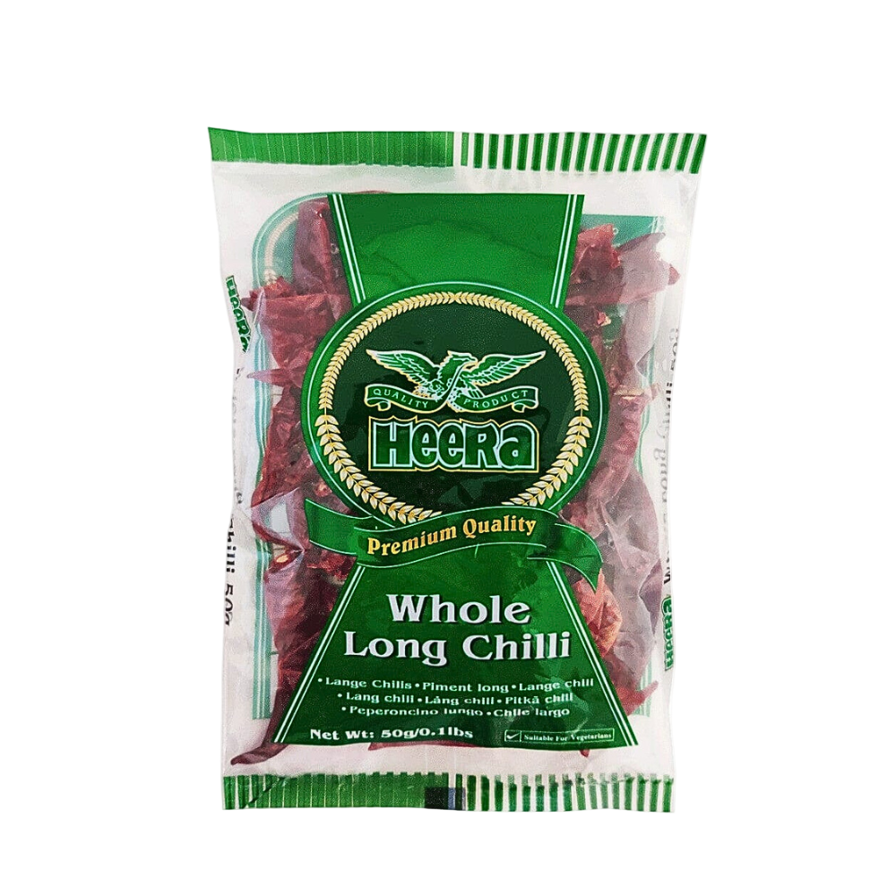 Buy Heera Extra Hot Whole Long Chilli 50g. Online in Fairmart UK