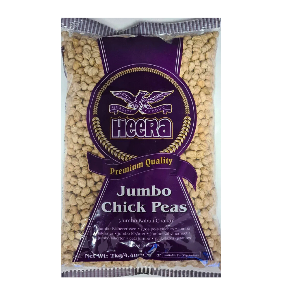 Buy Heera Jumbo Chick Peas 1kg Online in Fairmart UK