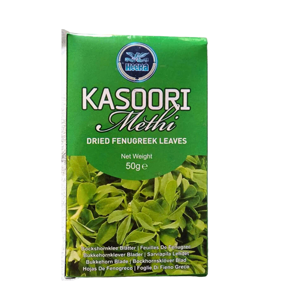 Buy Heera Kasoori Methi (Dried Fenugreek Leaves) 50g Online in Fairmart UK