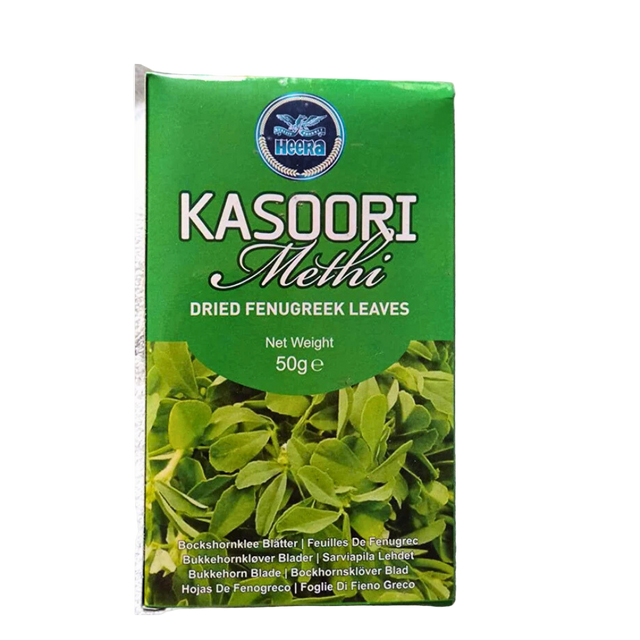 Buy Heera Kasoori Methi (Dried Fenugreek Leaves) 50g Online in Fairmart UK