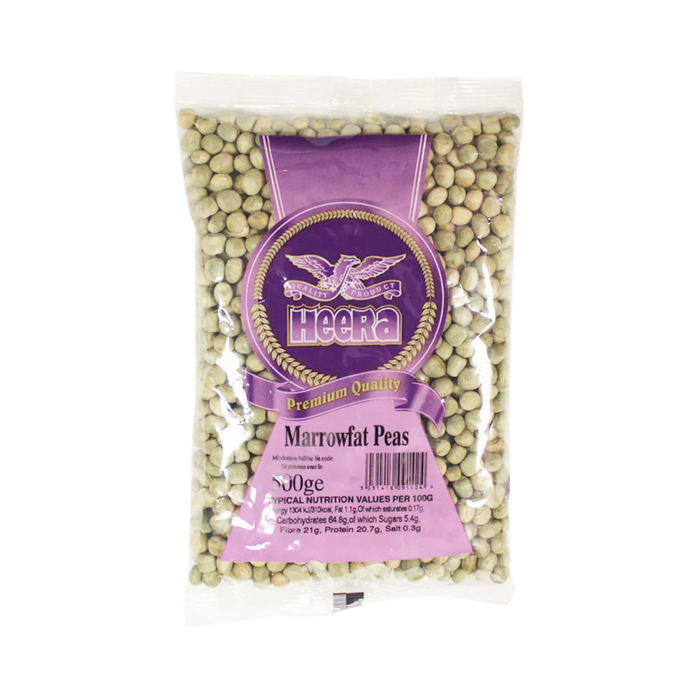 Buy Heera Marrowfat Green Peas 500g Online in Fairmart UK