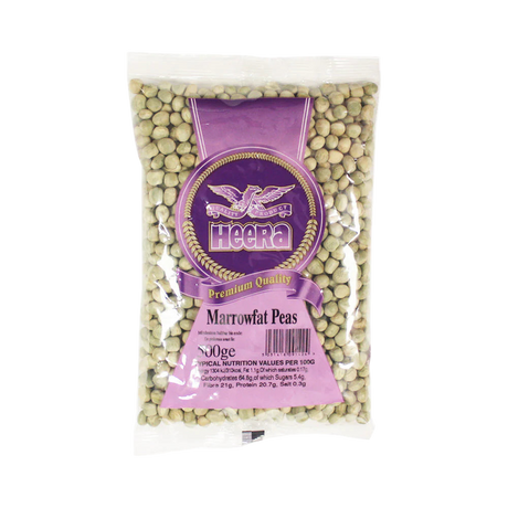 Buy Heera Marrowfat Green Peas 500g Online in Fairmart UK