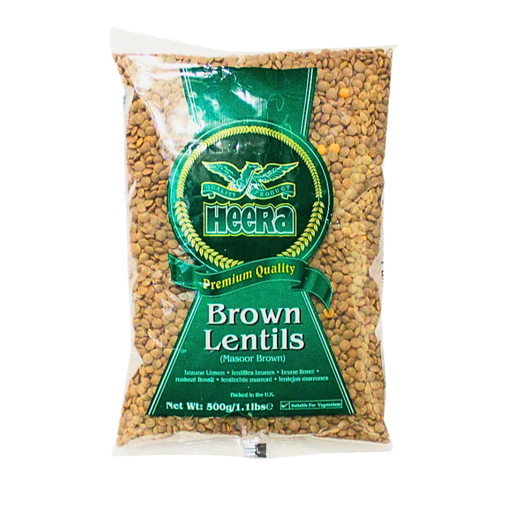 Heera Masoor Brown Lentils 500g
