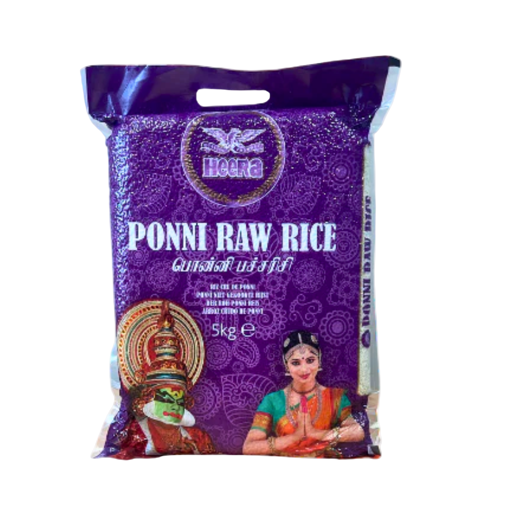 Buy Heera Poni Raw Rice 5kg. Online in Fairmart UK