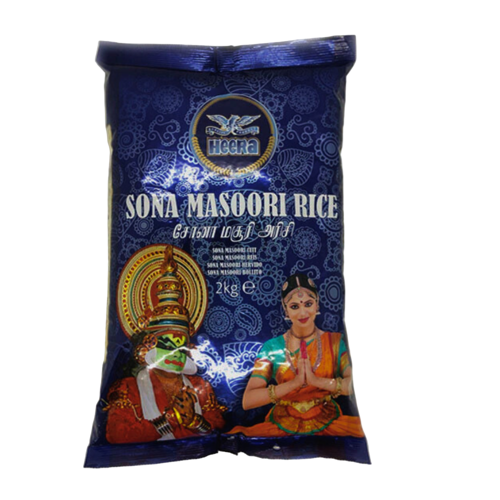 Buy Heera Sona Masoori Rice 2kg Online in Fairmart UK