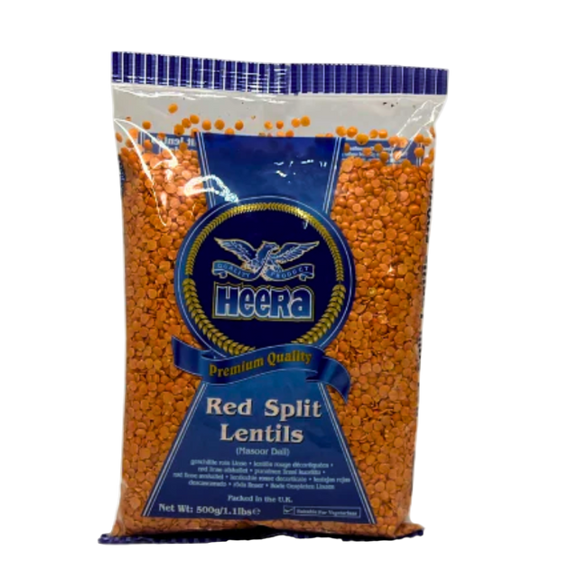 Buy Heera Split Red Lentils 500g Online in Fairmart UK