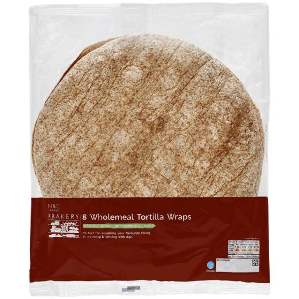 Jays 6 Whole Wheat Tortilla Wraps 346g