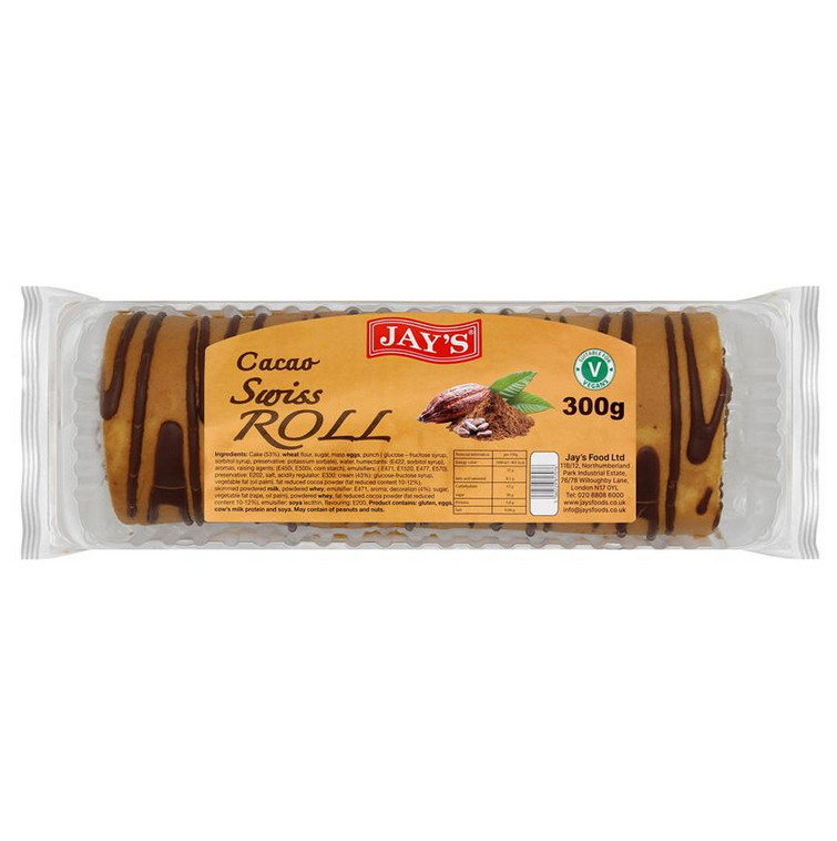 Jays New Cocoa Swiss Roll 300g