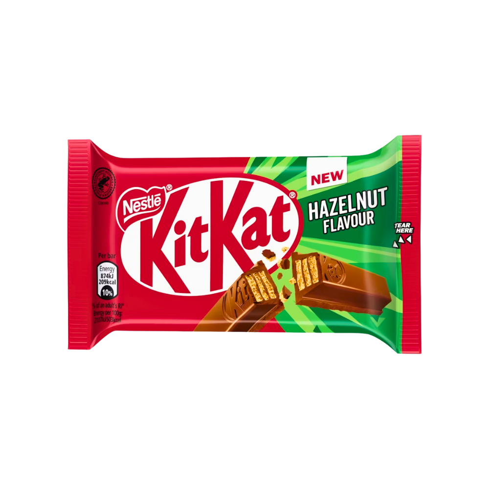 Buy Nestle Kitkat 4 Finger Hazelnut Chocolate Bar 41.5g online at the best price from FAIRMART.