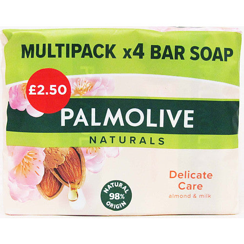 Palmolive Bar Soap Almond 90g (4Pk)