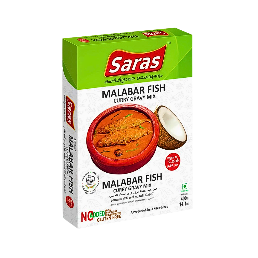Buy Saras Malabar Fish Curry Gravy Mix 400g online at the best price from FAIRMART.