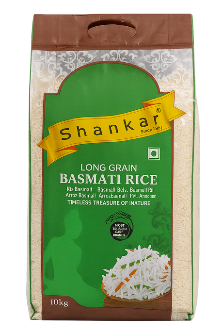 Buy Shankar Long Grain Basmati Rice 10kg Online in Fairmart UK