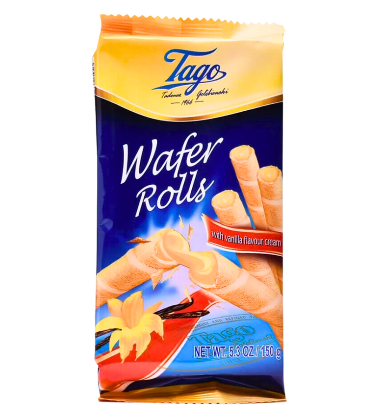 Tago Wafer Rolls With Vanilla Cream 150g