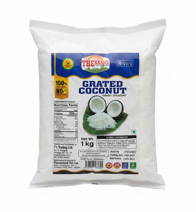 Thekkans Frozen Grated Coconut 1kg