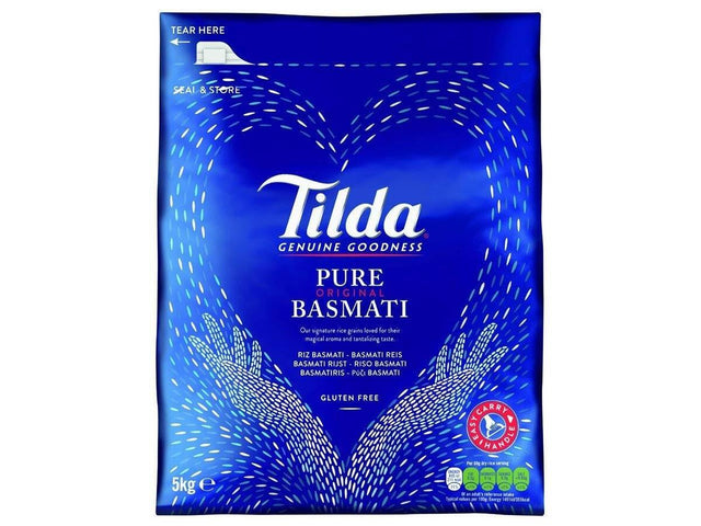 Buy Tilda Pure Original Basmati Rice 5kg Online in Fairmart UK