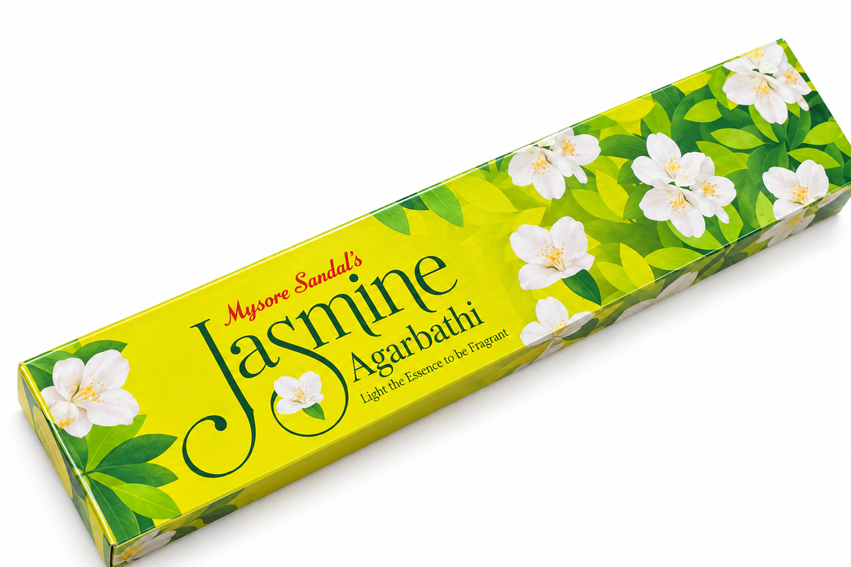 Mysore Sandal & Jasmine Incense Sticks (Pack of 12)