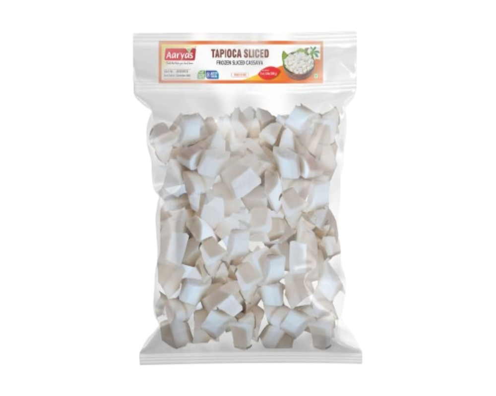 Aaryas Frozen Tapioca (Cassava) Sliced 1.8kg