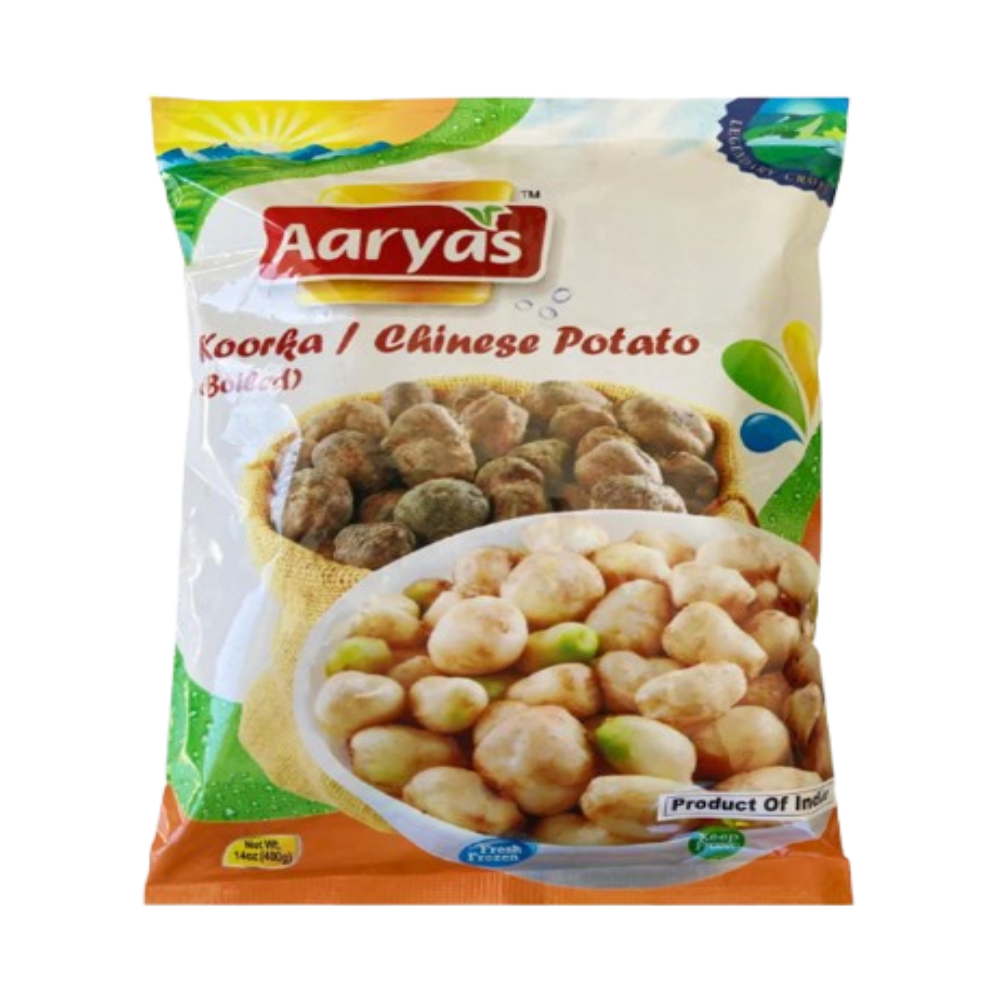 Buy Aaryas Frozen Boiled Chinese Potato (Koorka) 400g online at the best price from FAIRMART.