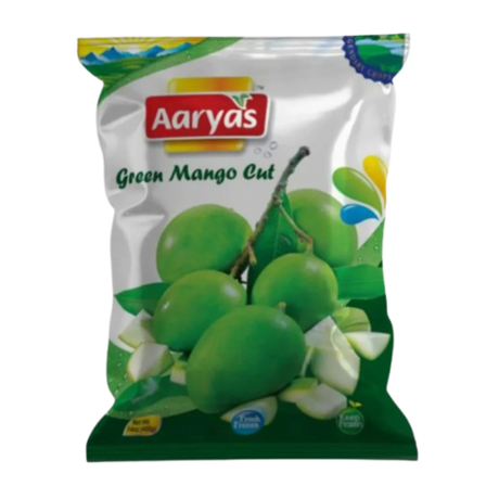 Buy Aaryas Frozen Green Mango Cut 400g online at the best price from FAIRMART.