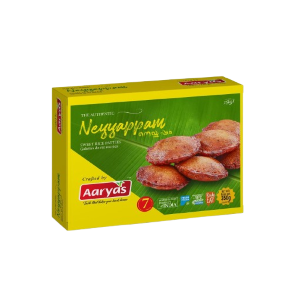 Buy Aaryas Frozen Neyyappam 350g online at the best price from FAIRMART.