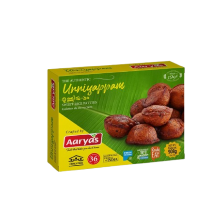 Buy  Aaryas Frozen Unniyappam 908g online at the best price from FAIRMART.