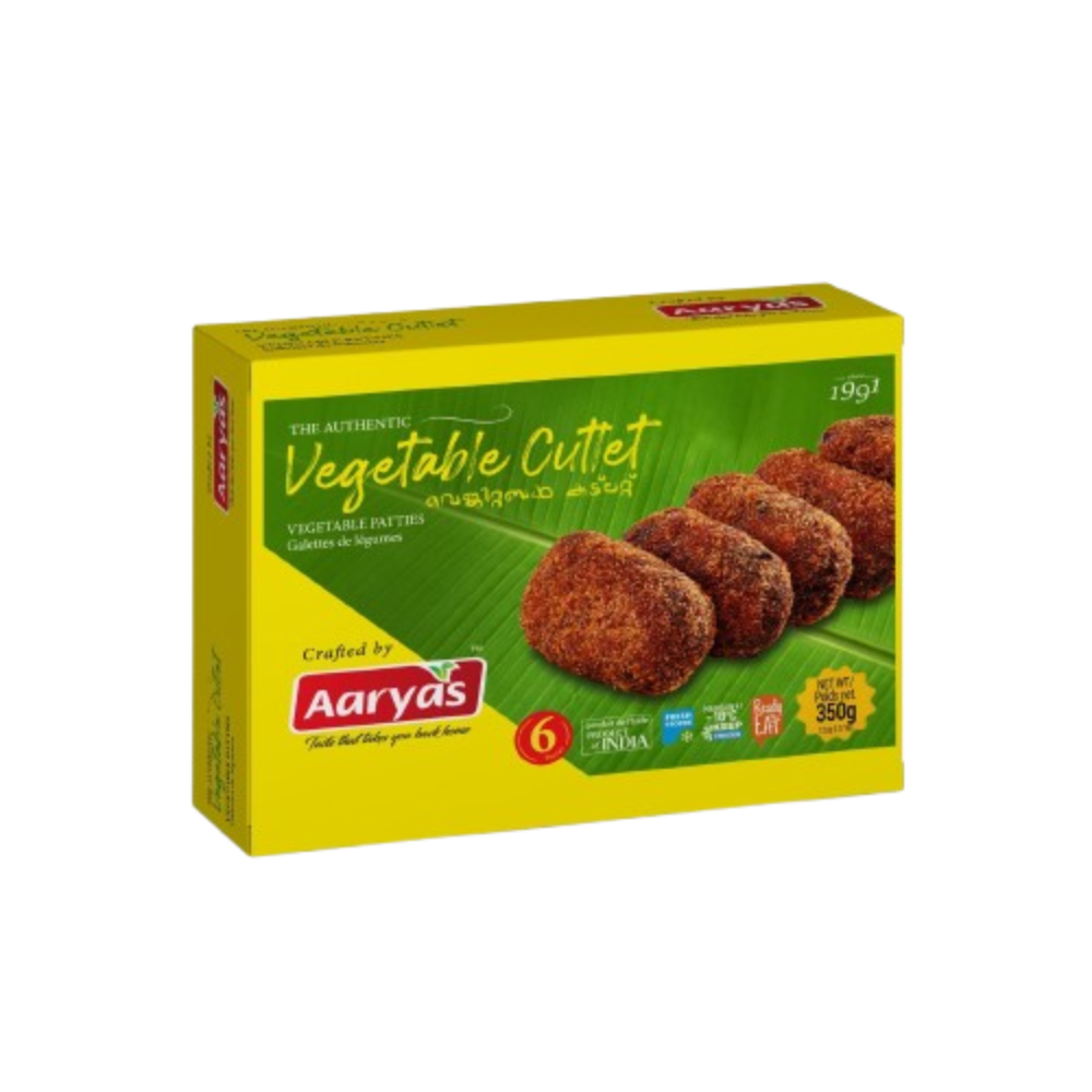 Buy Aaryas Frozen Vegetable Cutlet 350g online at the best price from FAIRMART.