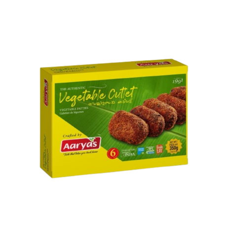 Buy Aaryas Frozen Vegetable Cutlet 350g online at the best price from FAIRMART.
