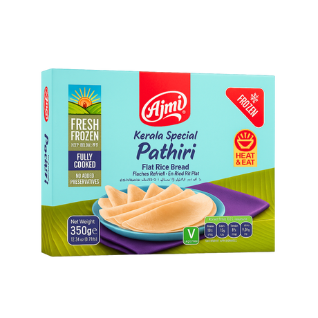 Buy Ajmi Frozen Kerala Special Pathiri Flat Rice Bread 350g online at the best price from FAIRMART.