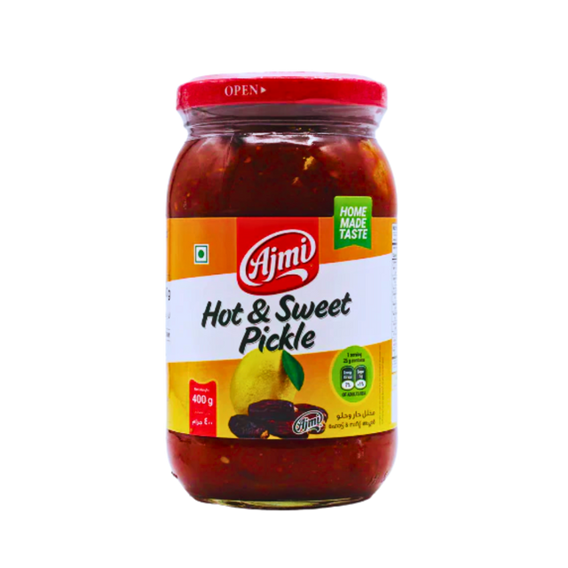 Buy Ajmi Hot & Sweet Pickle 400g online at the best price from FAIRMART