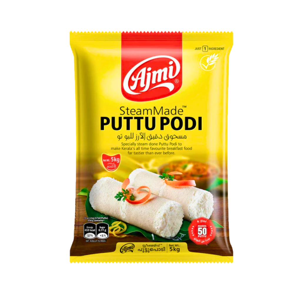 Buy Ajmi Steam Made white Puttupodi 5kg online at the best price from FAIRMART.