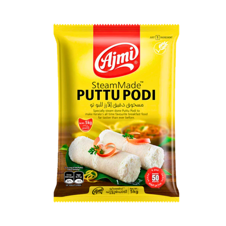 Buy Ajmi Steam Made white Puttupodi 5kg online at the best price from FAIRMART.