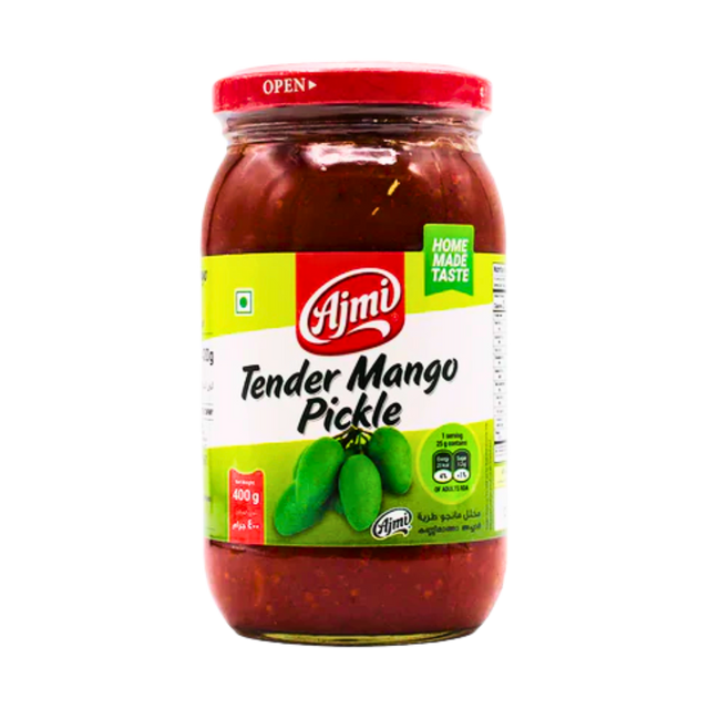 Buy Ajmi Tender Mango Pickle 400g online at the best price from FAIRMART.