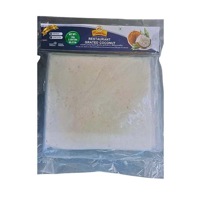 Buy Ammachies Frozen Restaurant Grated Coconut 1kg  online at the best price from FAIRMART.