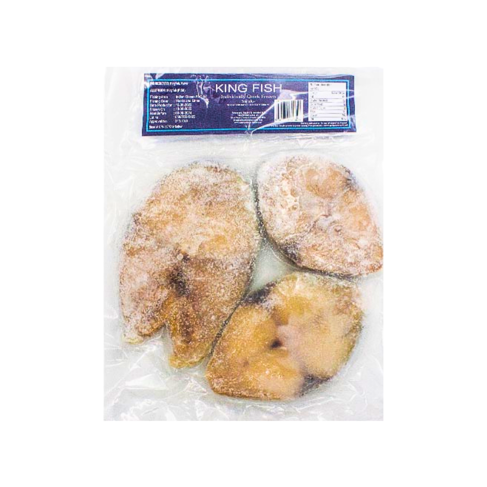 Buy Aqua Feast Frozen King fish Steak 500g  online at the best price from FAIRMART.