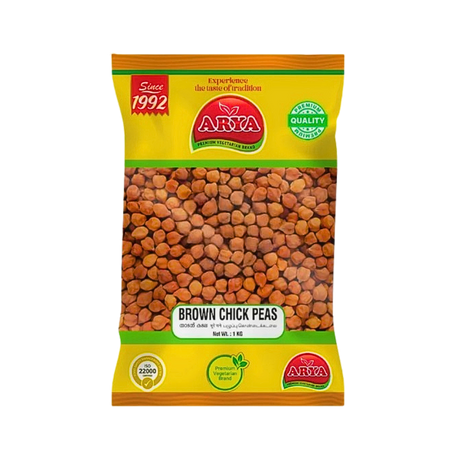 Buy Arya Foods Brown Chickpeas 1kg  online at the best price from FAIRMART.