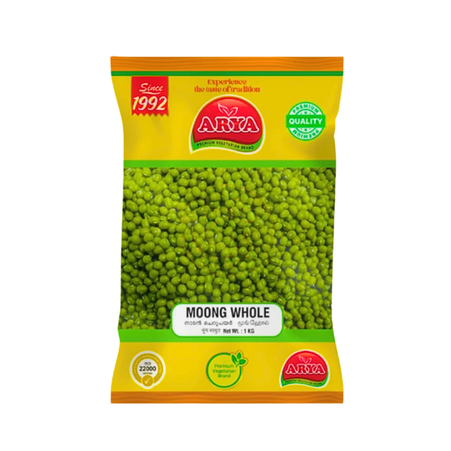 Buy Arya Foods Moong Whole 1kg  online at the best price from FAIRMART.
