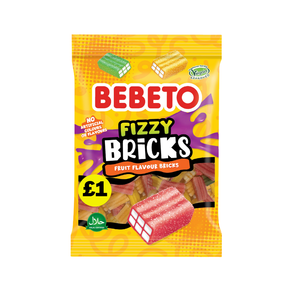 Bebeto Fizzy Bricks 130g