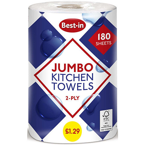 Best In Jumbo Kitchen Towel 2ply