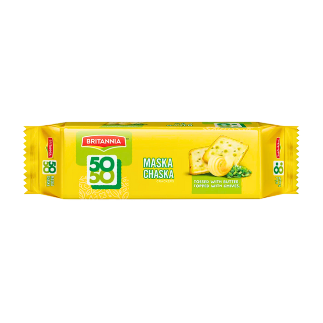 Buy Britannia 50 50 Maska Chaska Crackers 62g  online at the best price from FAIRMART.