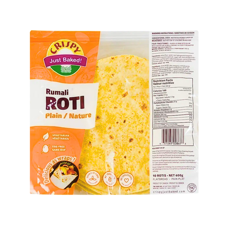 Buy Crispy Frozen Rumali Roti Wheat 600g  online at the best price from FAIRMART.